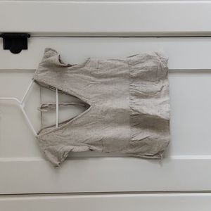 Abercrombie & Fitch Linen Peplum top